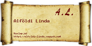 Alföldi Linda névjegykártya